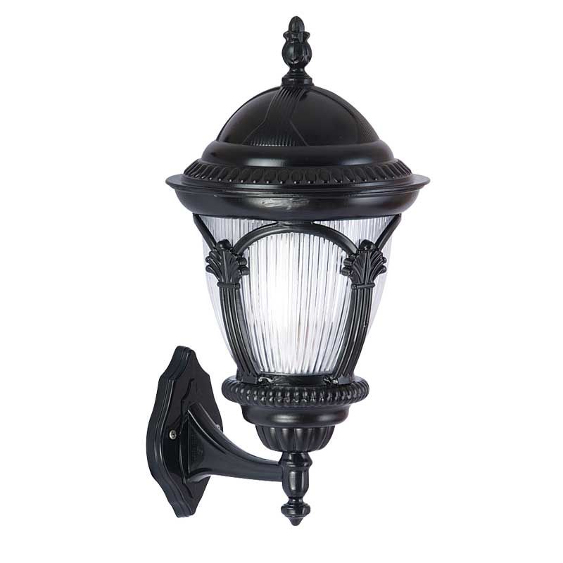 Alüminyum Polikarbon Süslü Camlı Park Bahçe Feneri 30x45cm