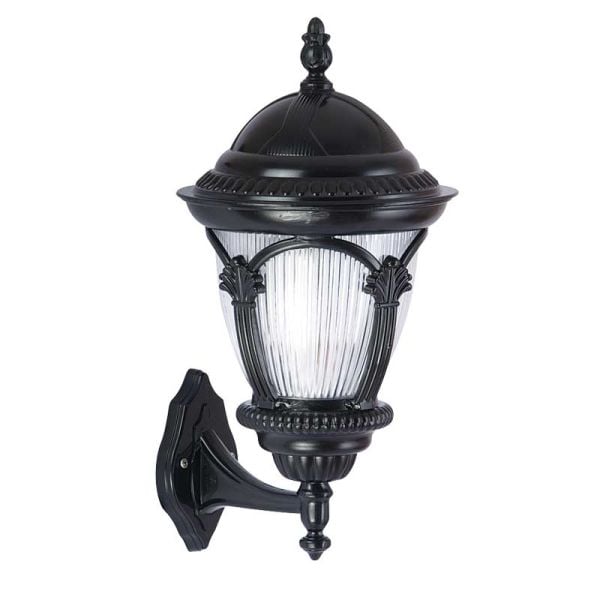 Alüminyum Polikarbon Süslü Camlı Park Bahçe Feneri 30x45cm