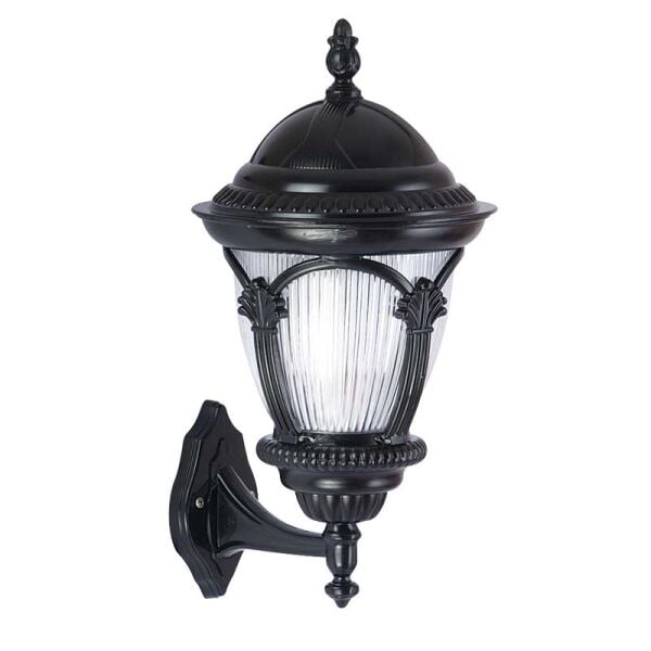 Alüminyum Polikarbon Süslü Camlı Park Bahçe Feneri 30x45cm