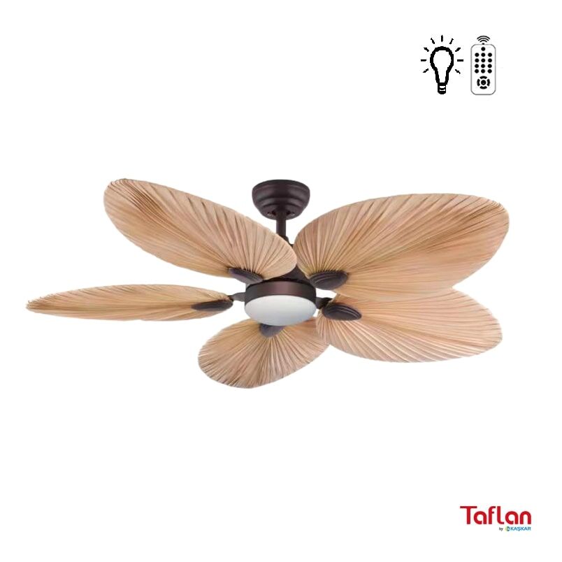 Kaşkar Taflan T52045 5 Kanatlı 52'' Aydınlatmalı Uzaktan Kumandalı Tavan Vantilatörü