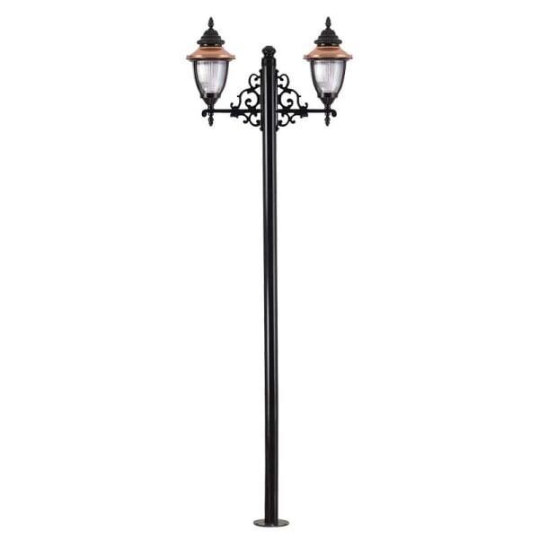 Alüminyum Bakır Sıvamalı Polikarbon Camlı Aydınlatma Direği 90x260cm