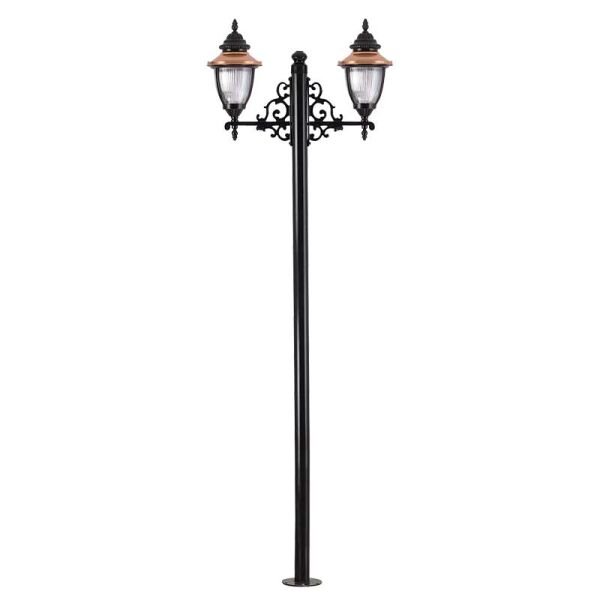 Alüminyum Bakır Sıvamalı Polikarbon Camlı Aydınlatma Direği 90x260cm