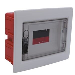 219x184x89 mm H.Free 8 li Şeffaf Kapaklı Sıva Altı W Otomat Kutusu