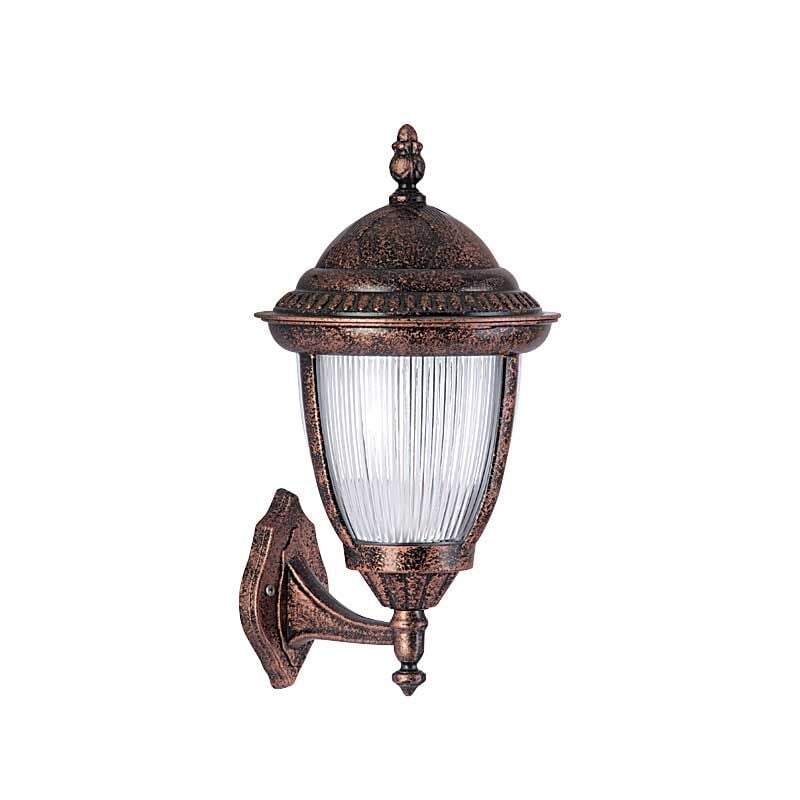 Alüminyum Polikarbon Süslü Camlı Park Bahçe Feneri 30x45cm