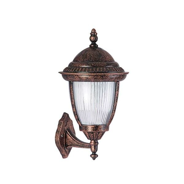 Alüminyum Polikarbon Süslü Camlı Park Bahçe Feneri 30x45cm