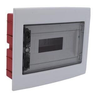 305x237x80mm Sıva Altı W Otomat Kutusu 12 li Şeffaf Kapaklı  H.Free