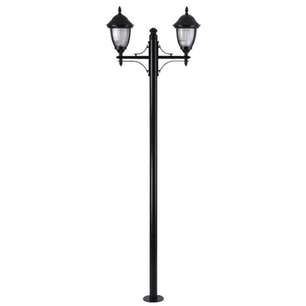 Alüminyum Polikarbon Süslü Camlı Park Bahçe Aydınlatma Direği 80x260cm