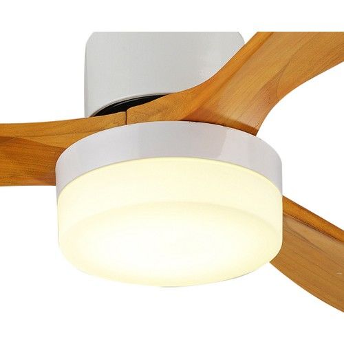 Fancium LED Aydınlatmalı Uzaktan Kumandalı Beyaz Tavan Vantilatörü DKF-301