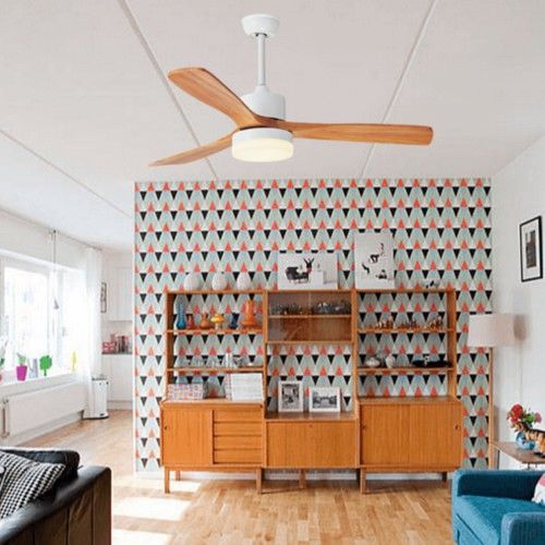 Fancium LED Aydınlatmalı Uzaktan Kumandalı Beyaz Tavan Vantilatörü DKF-301