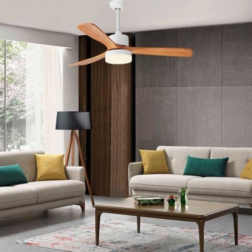 Fancium LED Aydınlatmalı Uzaktan Kumandalı Beyaz Tavan Vantilatörü DKF-301