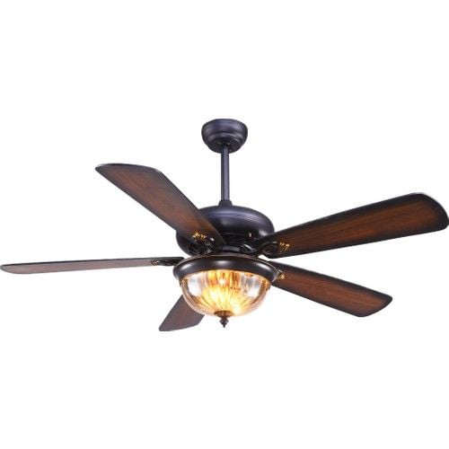 Fancium Aydınlatmalı Uzaktan Kumandalı Kahverengi Tavan Vantilatörü DKF-503