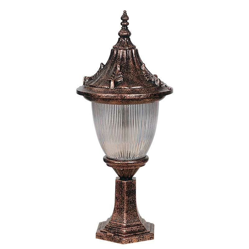 Polikarbon Prizmatik Camlı Döküm Park Bahçe Feneri 26x60cm