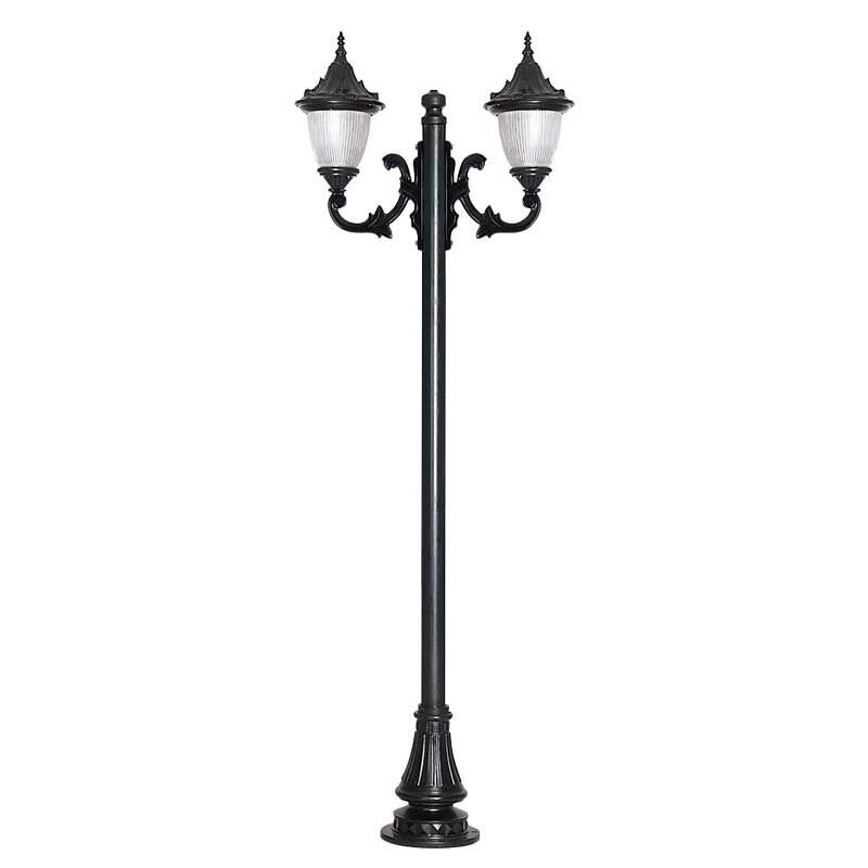 Polikarbon Prizmatik Camlı Döküm Park Bahçe Aydınlatma Direği 80x260cm