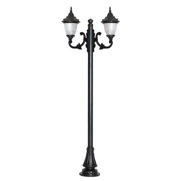 Polikarbon Prizmatik Camlı Döküm Park Bahçe Aydınlatma Direği 80x260cm