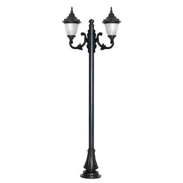 Polikarbon Prizmatik Camlı Döküm Park Bahçe Aydınlatma Direği 80x260cm