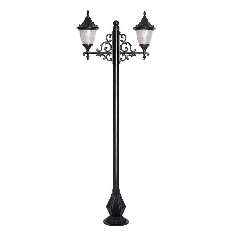 Polikarbon Prizmatik Camlı Döküm Park Bahçe Aydınlatma Direği 90x260cm