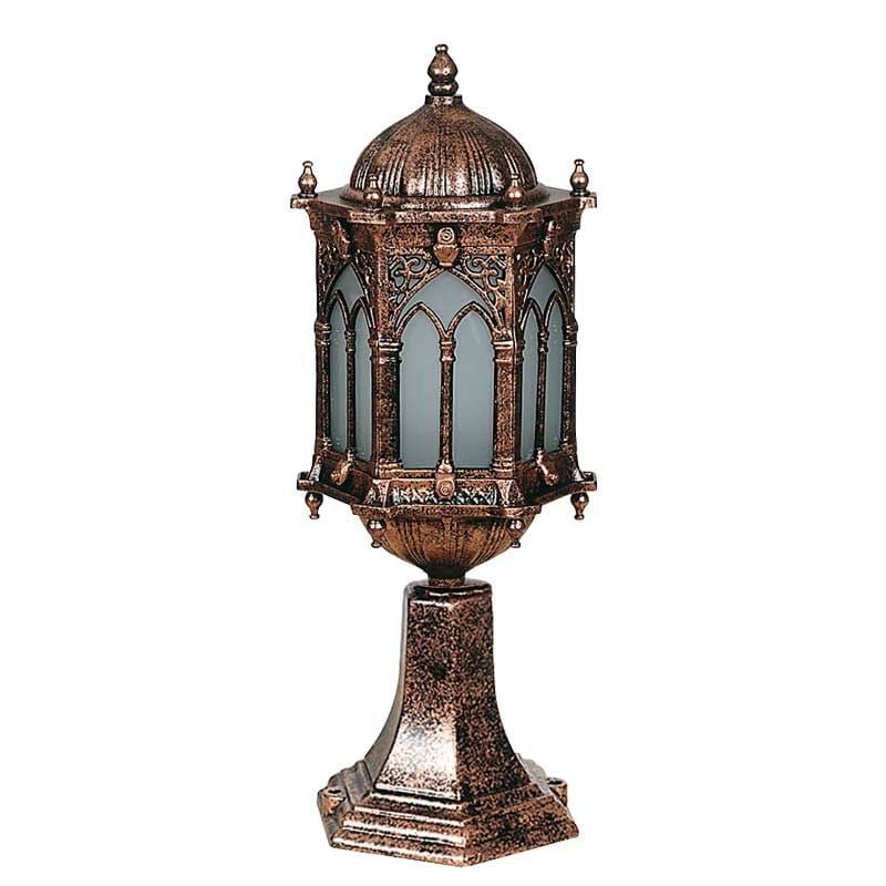 Orta Boy Döküm Osmanlı Park Bahçe Feneri 20x55cm