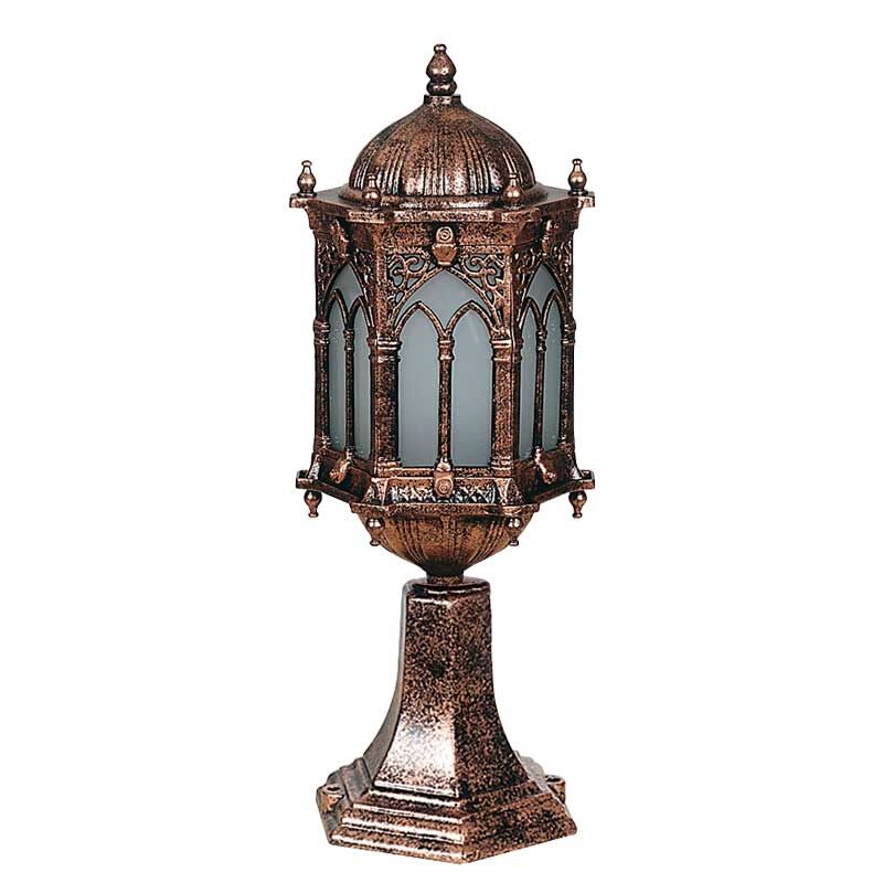 Orta Boy Döküm Osmanlı Park Bahçe Feneri 20x55cm