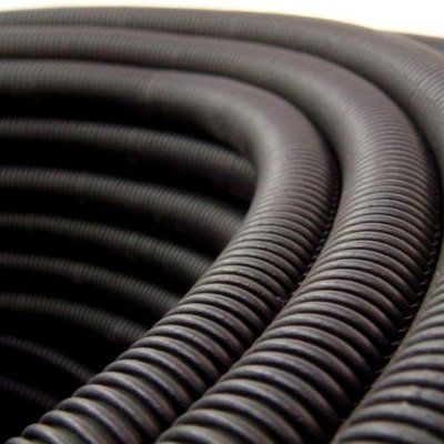 Mutlusan 26 Q Siyah Plastik Spiral Boru, 50 metre