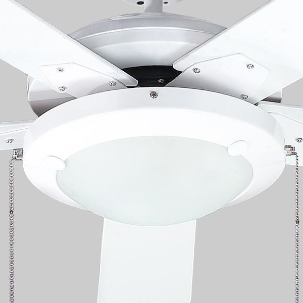 Kaşkar-Taflan D52018 Beyaz Aydınlatmalı Tavan Vantilatörü