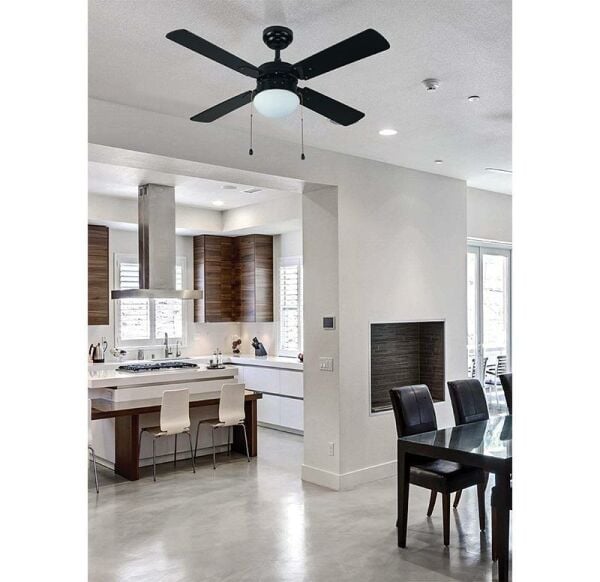 Kaşkar-Taflan L42015 Aydınlatmalı Siyah Tavan Vantilatörü