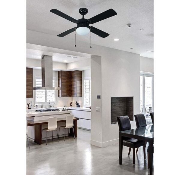 Kaşkar-Taflan L42015 Aydınlatmalı Siyah Tavan Vantilatörü