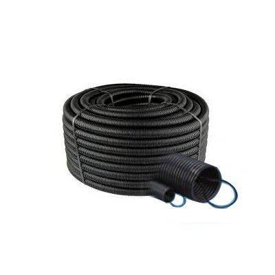 Mutlusan 20 Q Telli Siyah Plastik Spiral Boru, 100 metre