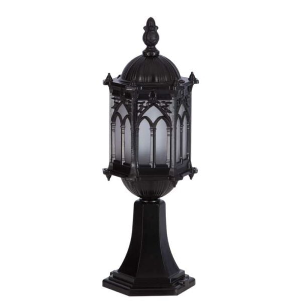 Küçük Boy Döküm Osmanlı Park Bahçe Feneri 15x48cm
