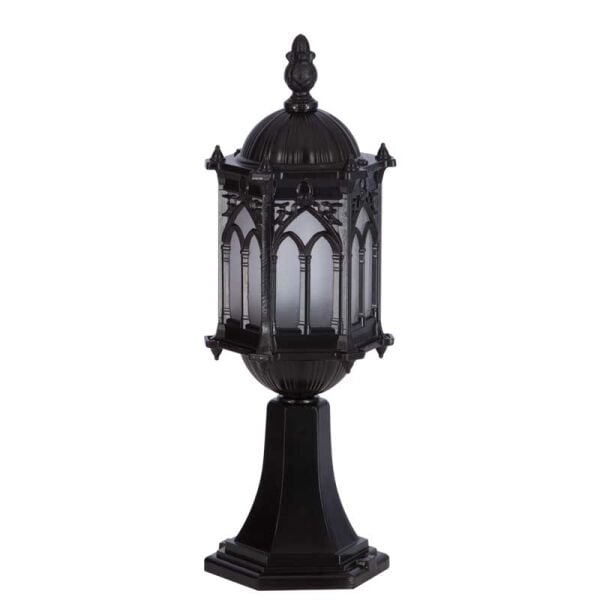 Küçük Boy Döküm Osmanlı Park Bahçe Feneri 15x48cm
