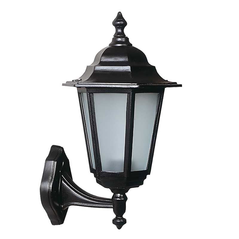 Orta Boy Altıgen Döküm Park Bahçe Feneri 31x45cm