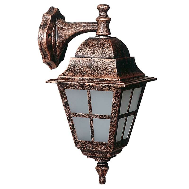 Kare Çıtalı Döküm Park Bahçe Feneri 25x40cm