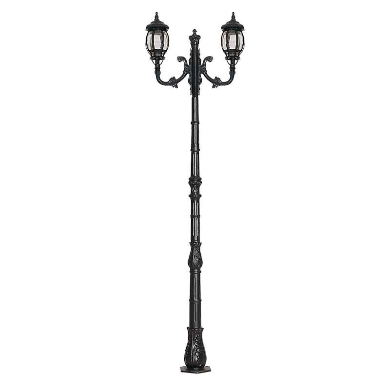 Polikarbon Camlı Sekizgen Döküm Park Bahçe Aydınlatma Direği 85x240cm