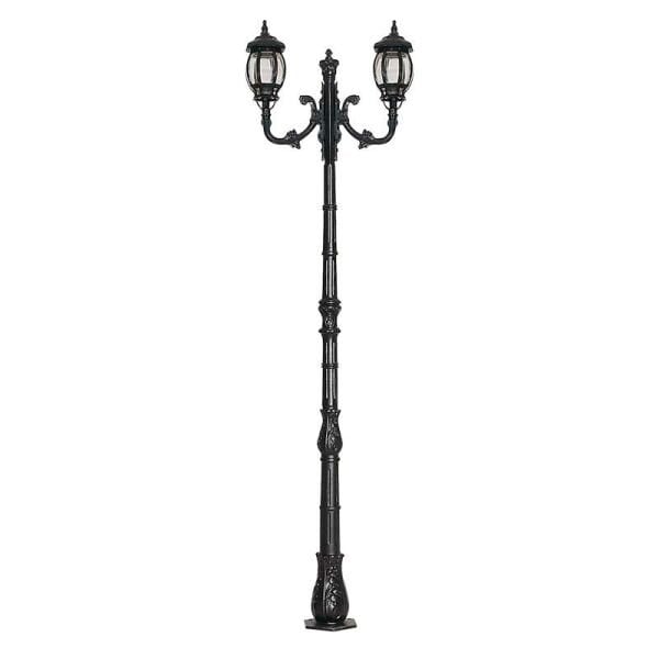 Polikarbon Camlı Sekizgen Döküm Park Bahçe Aydınlatma Direği 85x240cm