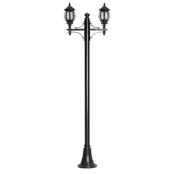 Polikarbon Camlı Sekizgen Döküm Park Bahçe Aydınlatma Direği 90x250cm