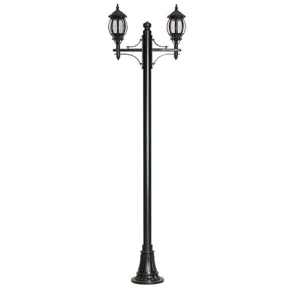 Polikarbon Camlı Sekizgen Döküm Park Bahçe Aydınlatma Direği 90x250cm