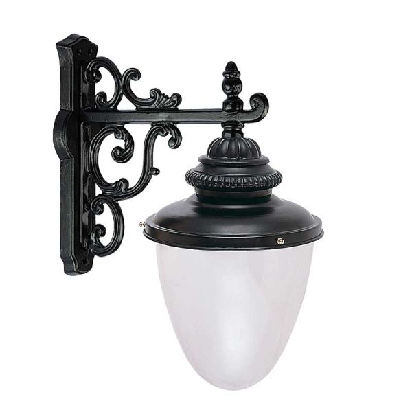 Polikarbon Camlı Metal Aplik Park Bahçe Feneri 45x55cm