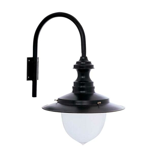 Polikarbon Camlı Metal Aplik Park Bahçe Feneri 40x50cm