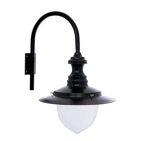 Polikarbon Camlı Metal Aplik Park Bahçe Feneri 40x50cm