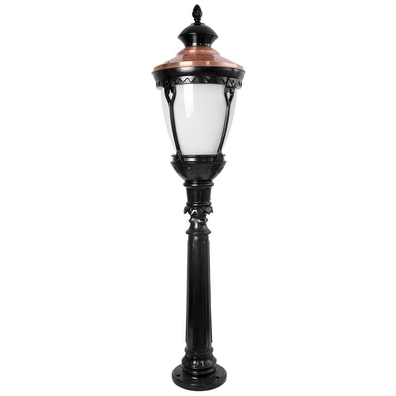 Orta Boy Saraylı Fenerli Park Bahçe Aydınlatma Direği 30x110cm