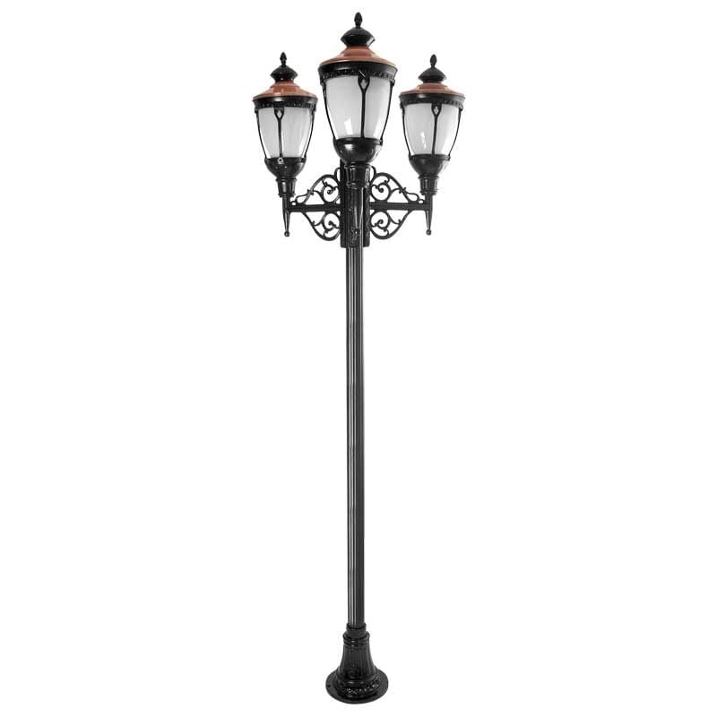 Orta Boy Saraylı Fenerli Park Bahçe Aydınlatma Direği 110x300cm