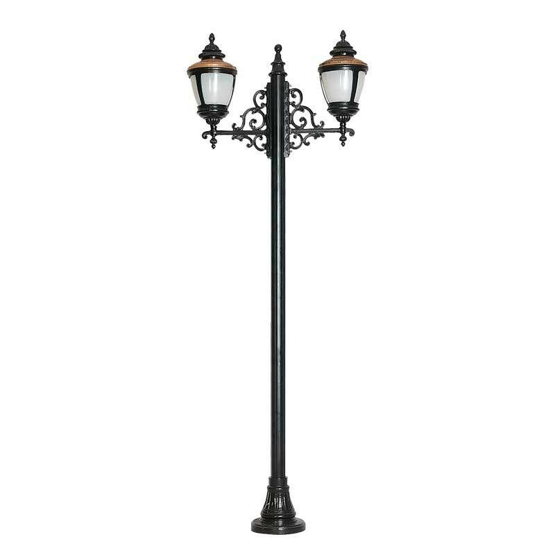 ElektrikPiyasa Orta Boy Polikarbon Camlı Bakır Şapkalı Aydınlatma Direği 300 cm