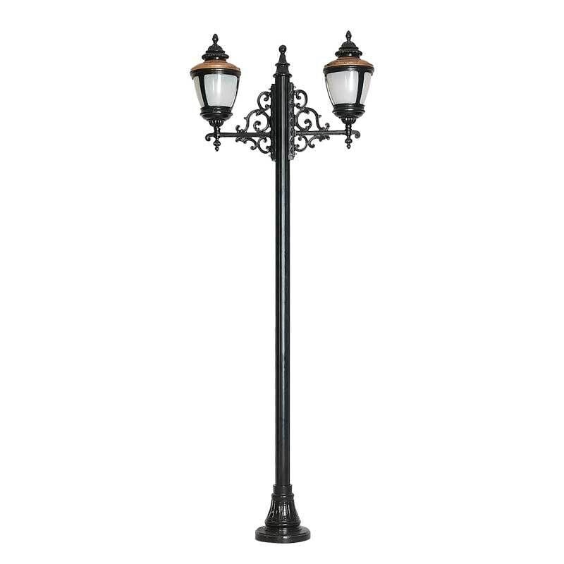 ElektrikPiyasa Orta Boy Polikarbon Camlı Bakır Şapkalı Aydınlatma Direği 300 cm