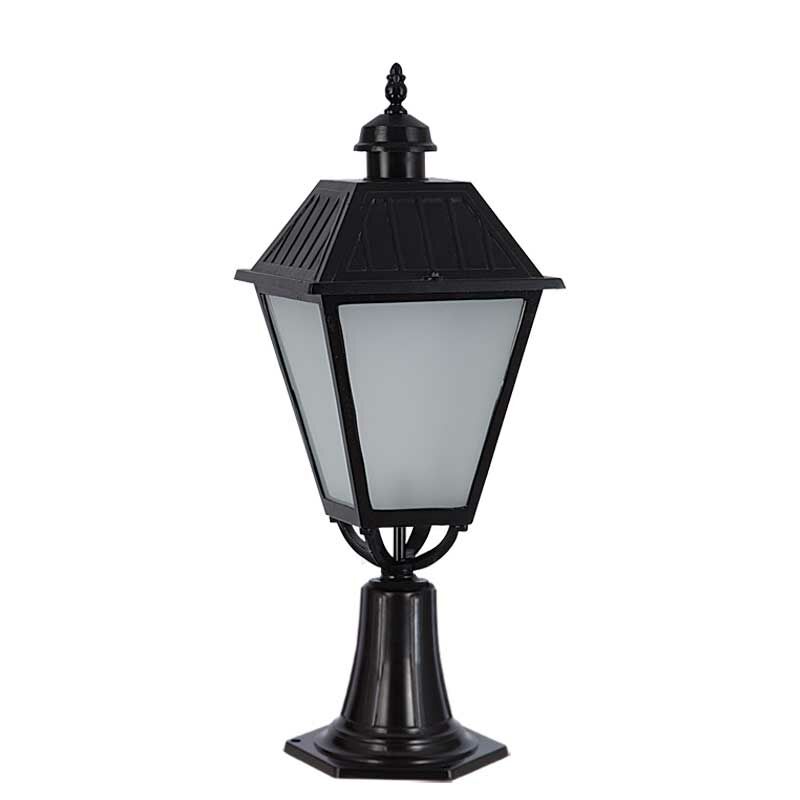 Büyük Kare Park Bahçe Aydınlatma Feneri 35x80cm