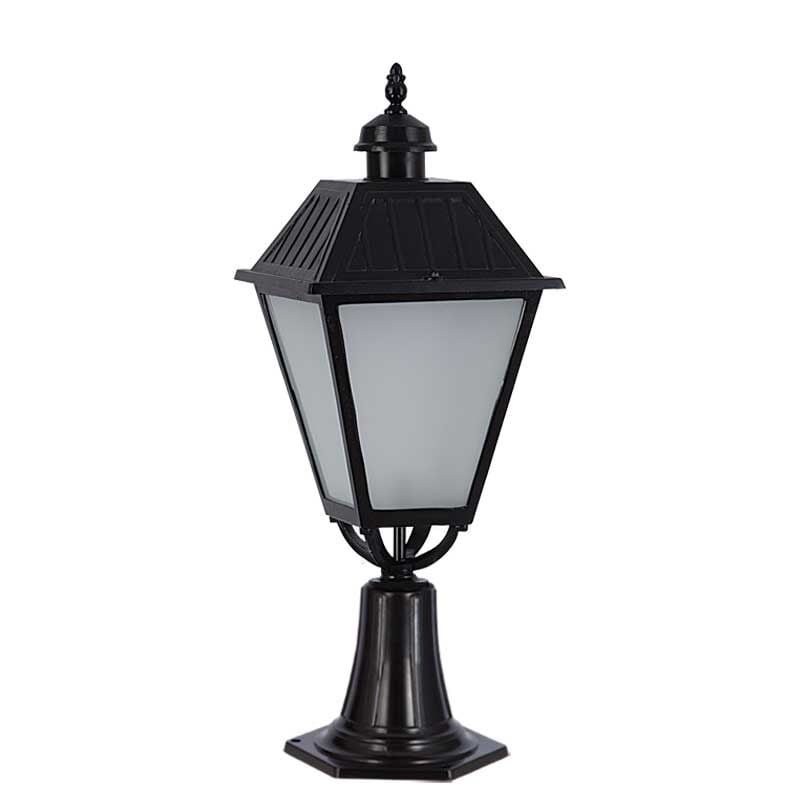 Büyük Kare Park Bahçe Aydınlatma Feneri 35x80cm