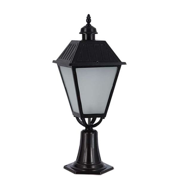 Büyük Kare Park Bahçe Aydınlatma Feneri 35x80cm