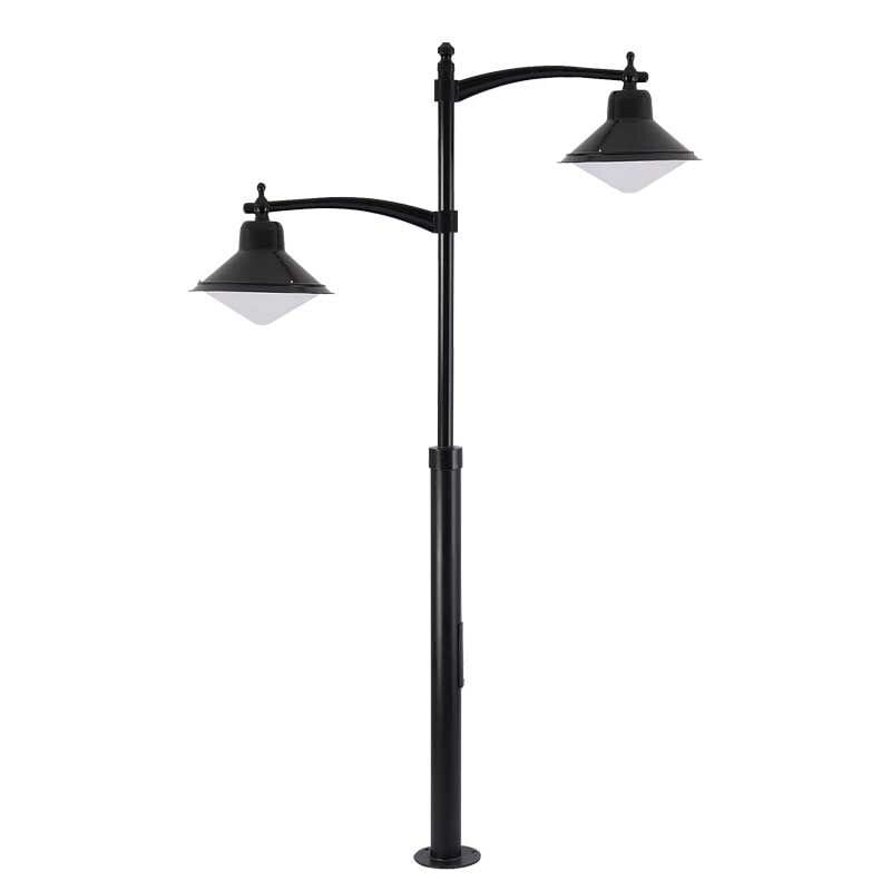 Metal Borulu Döküm Kollu Sıvama Şapkalı Aydınlatma Direği 160x500cm