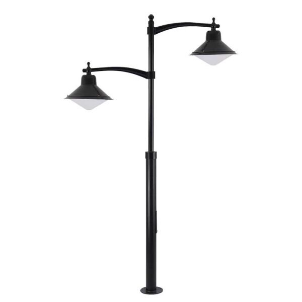 Metal Borulu Döküm Kollu Sıvama Şapkalı Aydınlatma Direği 160x500cm