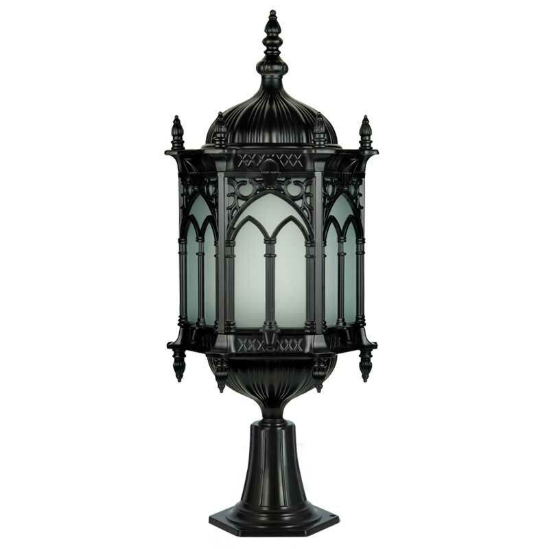 Büyük Osmanlı Fenerli Park Bahçe Aydınlatma Direği 45x350cm