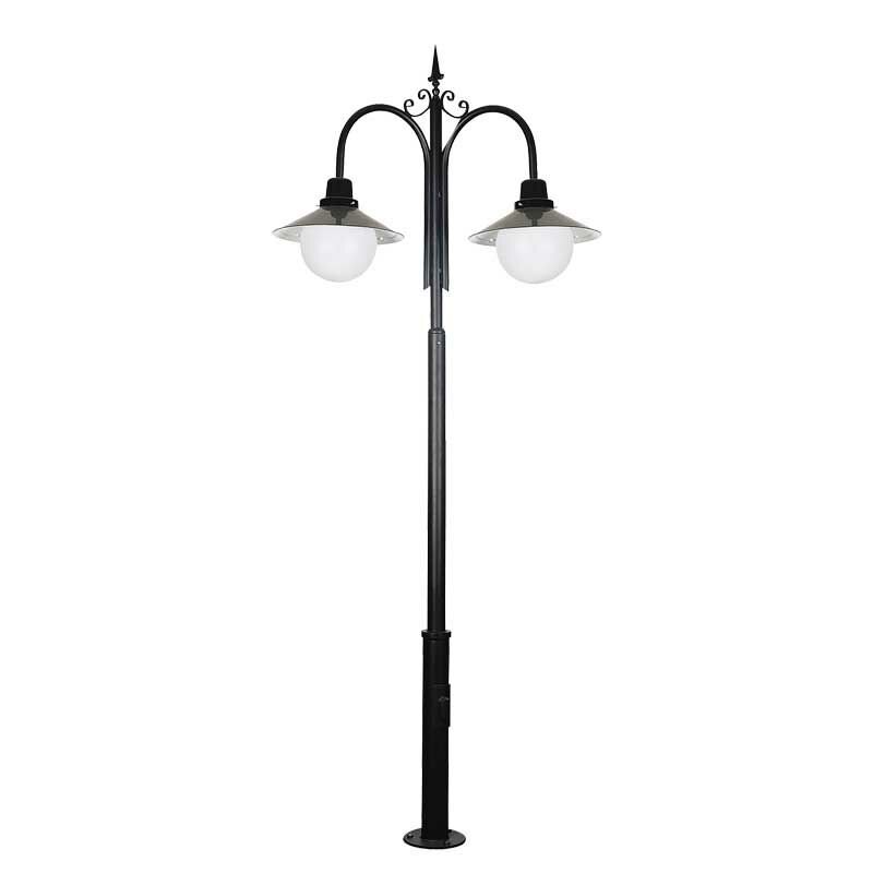 Polikarbon Camlı Dekoratif Park Bahçe Aydınlatma Direği 120x300cm