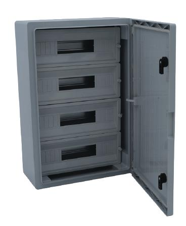 40x60x20 cm H.Free 68 Otomatlı Opak Kapaklı Sıva Üstü Otomat Panosu, Ip65